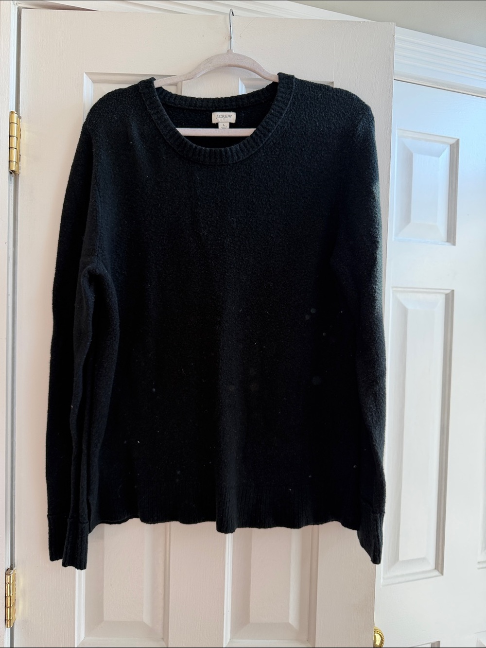J. Crew Black Crewneck Sweater